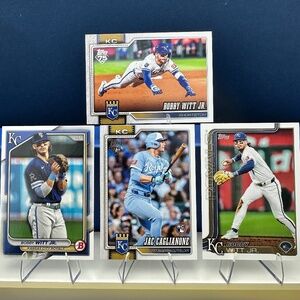 Bobby Witt Jr. lot of 3 w/ Jac Caglianone rookie card